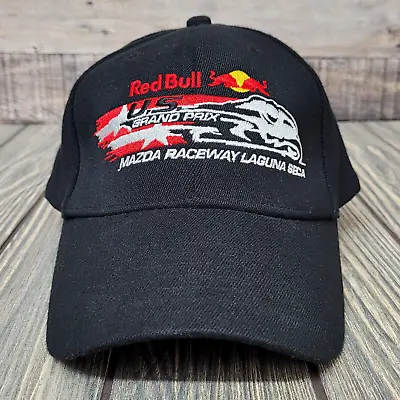 RedBull U.S. Grand Prix Embroidered Hat Motorcycle Racing Mazda Laguna Seca EUC • $19.95