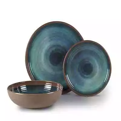 £38.99 • Buy Kampa Java Artisan 12-Piece Melamine Camping Picnic Dinner Set