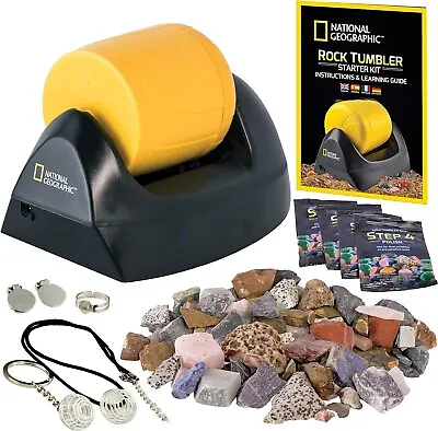 NATIONAL GEOGRAPHIC Starter Rock Tumbler Kit - Complete Rock Polisher Kit | NEW • $75