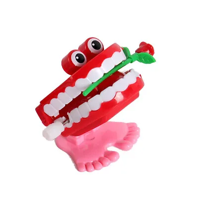 Hot 7Pcs Chattering Teeth Wind Up Toy Walking Teeth Novelty Gags Joke Toys Hallo • £8.40