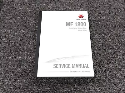 Massey Ferguson MF 1800 Square Baler Shop Service Repair Manual • $209.30