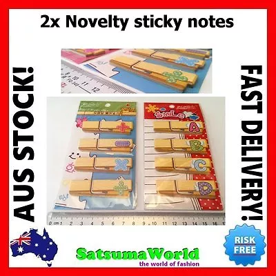 Cute Sticky Note Notes Flags Stationery Novelty Page Marker Markers Office Girls • $4.79