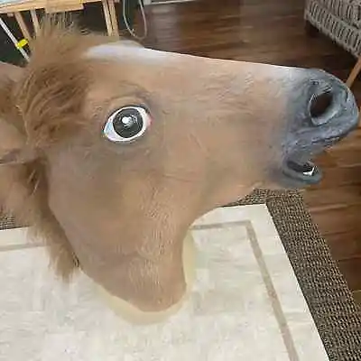 Horse Rubber Latex Costume Mask • £21.41