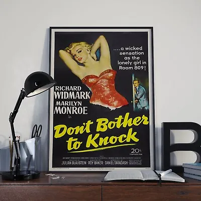£7.99 • Buy Don't Bother To Knock Marilyn Monroe Movie Film  Poster Print Picture A3 A4