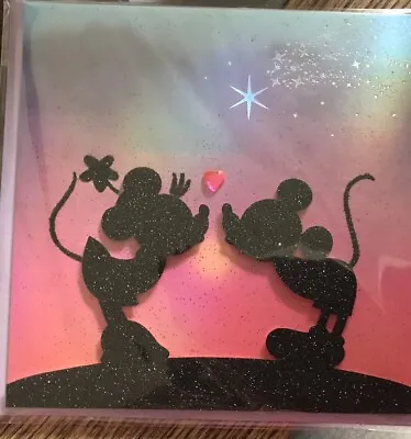 Mickey & Minnie Mouse Happy Valentine’s Day EmbellishedDisney Greeting Card • $6