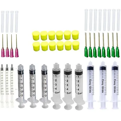 12 Pack-10ml5ml3ml1ml Syringes With 16Ga And 18Ga Blunt Tip Needles & Caps  • $7.33