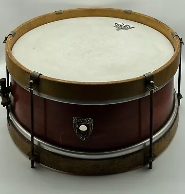 Vintage Revere 5” X 13.5” Wood Snare - Wood Hoops - Original Throw Off + Snares • $125.99