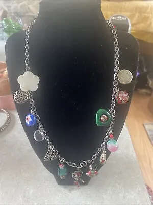 Cloisonné Glass Bead Necklace Murano? Venetian Millefiori(B) • $10