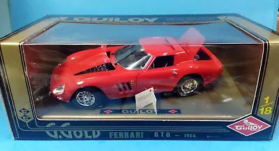 Vtg Guiloy G.Gold 1964 Ferrari  GTO 250 Diecast 1/18 Spain • $71