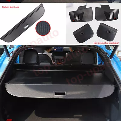 For Ford Mustang Mach-E 2021-2023 Carbon Fiber Rear Trunk Cargo Cover Alloy • $151.80