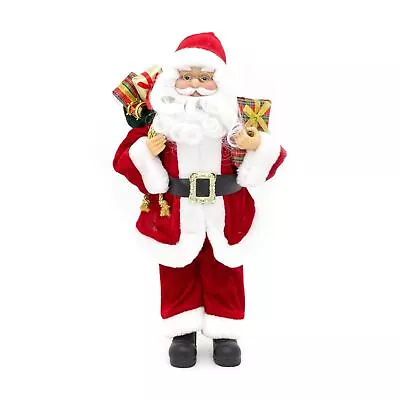 45cm Traditional Father Christmas Decoration | Santa Claus Figure Ornament • £22.99