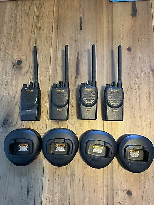 4 Motorola Mag One BPR40 VHF With Batteries Charging Bases And Cords • $175