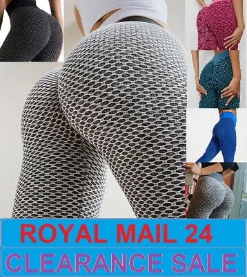 £8.99 • Buy Women Anti-Cellulite Yoga Pants Push Up Tik Tok Leggings Bum Butt Lift Sport Gym
