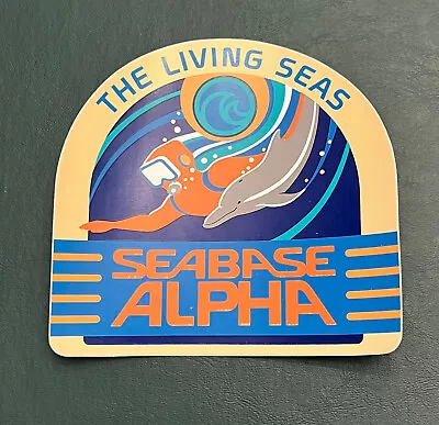 1986 Disney EPCOT The Living Seas Seabase Alpha Opening Day Sticker- New • $8.99