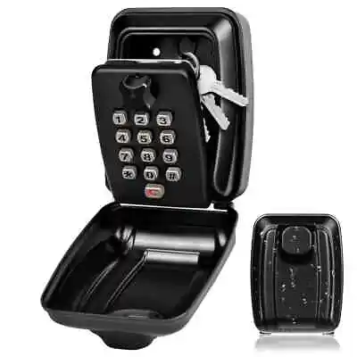 Password Key Lock Box Waterproof 12-Digit Combination Key Safe Metal Key Storage • $22.99
