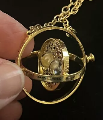 Hourglass Sand Timer Necklace Three Spheres Pendant Hour Glass • $20.40