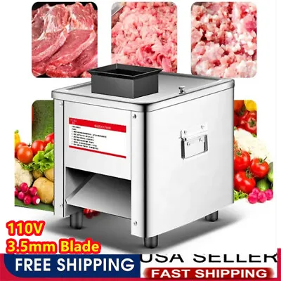 850W Electric Meat Cutting Cutter Machine Slicer Dicer+3.5mm Blade Commercial US • $176.69