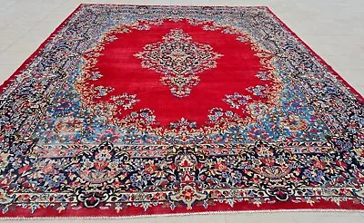 Authentic Hand Knotted Antique Tribal Qirmoun Wool Area Rug 12 X 9 Ft • $61