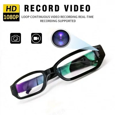 Mini HD 1080P Camera Glasses Eyewear DVR Video Recorder Cam Camcorder • $29.78