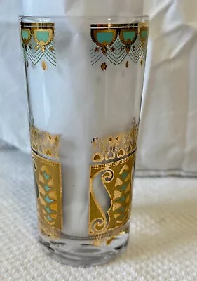 Culver Saratoga Highball Glass With 22k Gold 3 Available (3) • $20