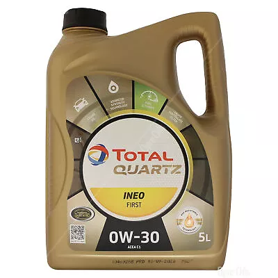 Total Quartz Ineo First 0w-30 0w30 Advanced Synthetic Engine Oil - 5 Litres 5L • £48.95