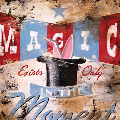 Magic Moment By Rodney White Top Hat Retro Poster Sign Art Print Paper 24x24 • $39