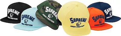 Supreme High Protein 5-Panel Cap Teal Camo F/W 17 • $51.99