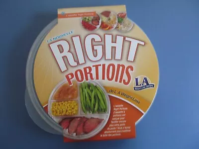 LA Weight Loss Right Portions Dish With Lid New • $1.99