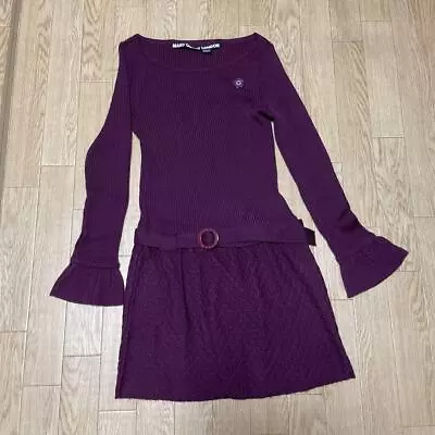 Mary Quant London Knit Dress Purple • £146.74