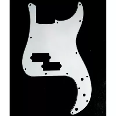 Pickguard Precision Bass White 3ply. P-Bass E. -u. (USA) - Pots Holes 10mm • $19.69