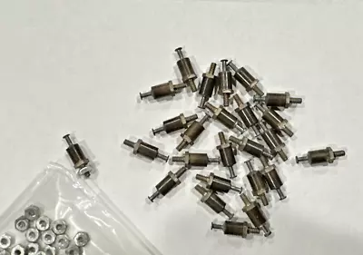 25 Pcs Insulated Turret Terminal Male 4-40 Thread With Nuts Western Electric? • $3.25