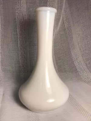 Vintage White MILK GLASS Flower Bud  6” Vase  4061 - 11 Estate Collectible • $5.84