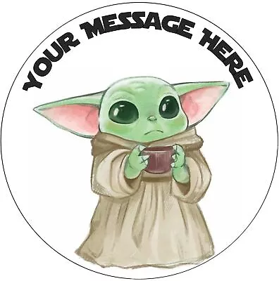 Grogu Baby Yoda Edible Cake Toppers Wafer Or Icing • £3.95