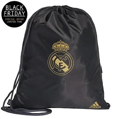 £7.99 • Buy Adidas Real Madrid Gym Bag - Football Pull String / Drawstring -  Black Friday