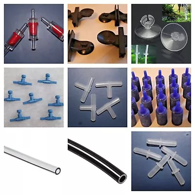 £2.80 • Buy Aquarium 4mm Accessories Air Stone, One Way Valve, 4mm Air Line And More 