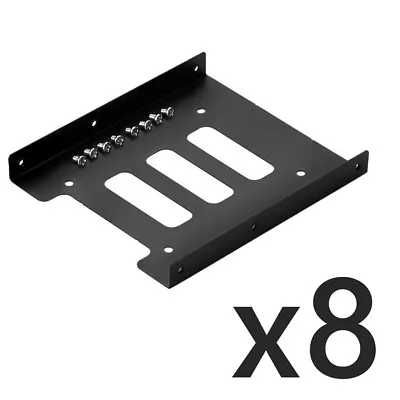 8x Lots Metal SSD HDD 2.5'' To 3.5'' Mounting Kit Hard Disk Drive Holder Dock UK • £13.06