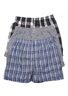 Power New 6 Pack Mens Plaid Boxer Short Trunk Underwear Lot LIGHT Weight S-3X • $23.99