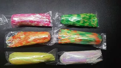 10 Pk Hole In One Silicone Mylar Skirts 2.5   Spinnerbait Buzzbait Jigs Bass  • $17.99