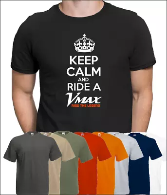 Keep Calm And Ride Yamaha V-Max T-shirt VMAX Gift  • $18.90