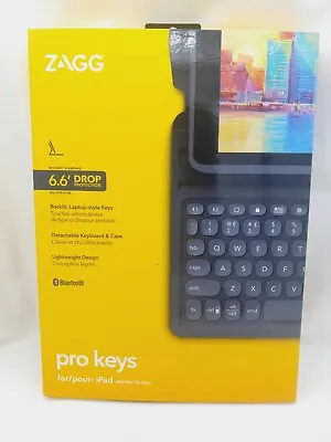 $39.75 • Buy ZAGG Pro Keys Detachable Case And Wireless Keyboard For Apple IPad Pro 10.2 