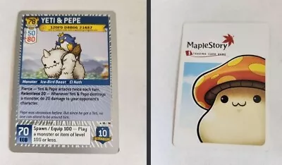 Yeti And Pepe Maplestory Card Silver Surround • $200