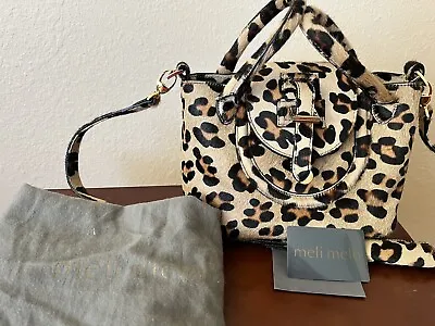 Meli Melo Mini Thela Halo Lux Haircalf Handbag. Color: Faded Cheetah • $99