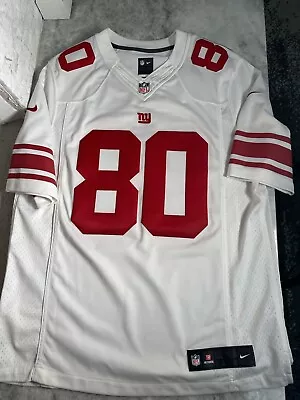 New York Giants #80 Victor Cruz NFL Nike On-Field White Red Jersey Mens Large L • $80