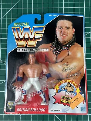 Vintage WWF Hasbro British Bulldog Davey Boy Smith Wrestling Figure • $140