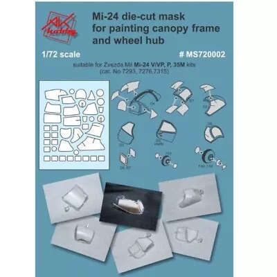 DAN Models MS720002 Scale 1:72 Masks For Model Mi-24 V/VP/P Mi-35M Zvezda Kit • $7.94