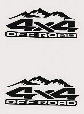 2x DODGE 4x4 OFF ROAD 6  Black Decals  Stickers  Truck  Car Show  Decal • $7.98