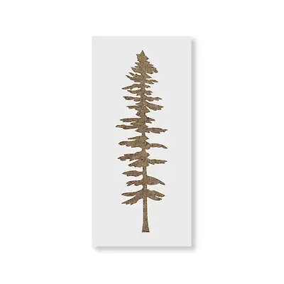 Tall Fir Tree Stencil - Durable & Reusable Mylar Stencils • $5.99