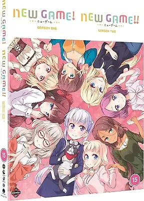 New Game! + New Game!! - Complete Season 1 & 2 (4 Disc Dvd) New Sealed • £9.95