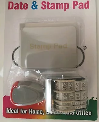£3.59 • Buy Date Stamp Pad Book Stamping Service Home Office School Car Invoice Black