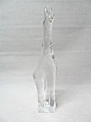 'Daum' France Large Glass Giraffe Figurine - 32 Cm H. • £95